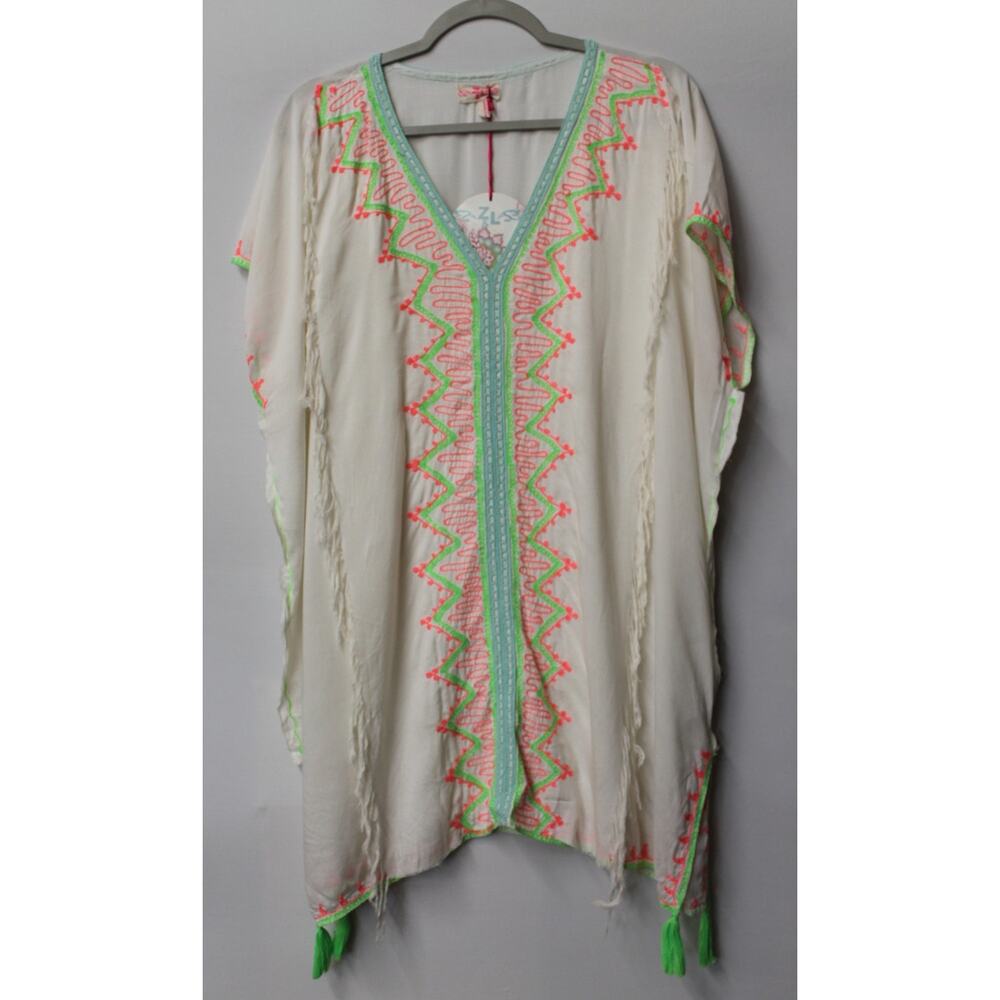 *NEW* Z & L EUROPE BOHO CHIC NEON PULLOVER